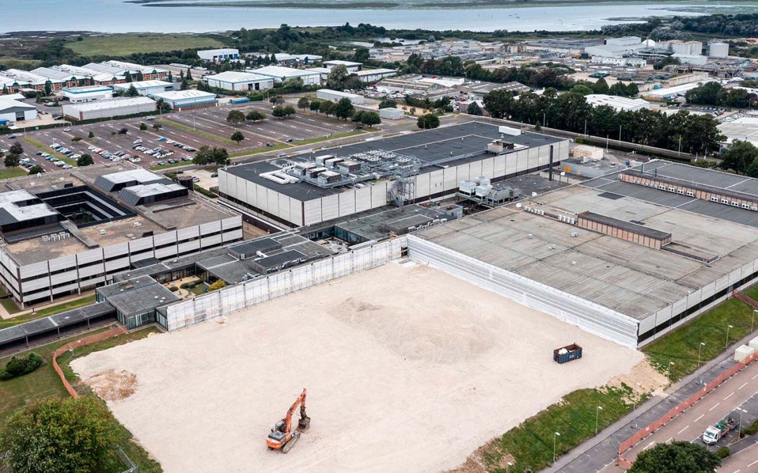 Demolition of bays 4 and 5 complete at Building 1000